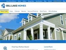 Tablet Screenshot of billlakehomes.com